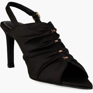 Natori Reen Pointed Toe Slingback Sandal in Black Size 9 NWT